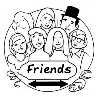 Friends Tv Show Logo Coloring Page 17209-13869