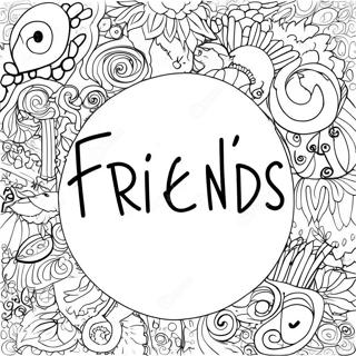 Friends Tv Show Logo Coloring Page 17209-13870