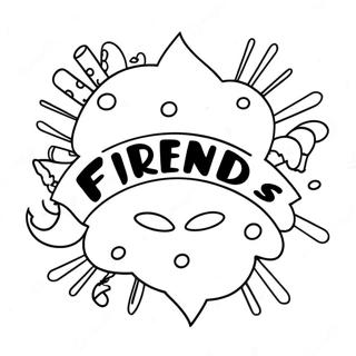 Friends Tv Show Logo Coloring Page 17209-13871