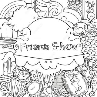 Friends Tv Show Logo Coloring Page 17209-13872