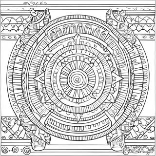 Intricate Aztec Patterns Coloring Page 17220-13884