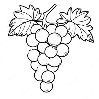 Grape Coloring Pages