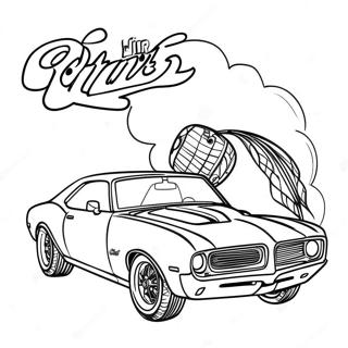 Drag Car Coloring Page 17239-13897