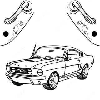 Mustang Car Coloring Pages