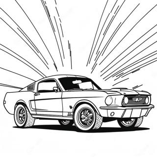 Mustang Car Coloring Page 17259-13911