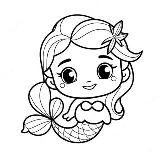 Elsa Mermaid Coloring Pages