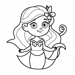 Elsa Mermaid Coloring Page 17269-13919