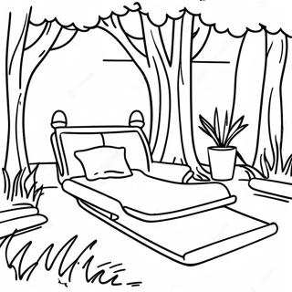 Relaxing Nature Wellness Coloring Page 17290-13951