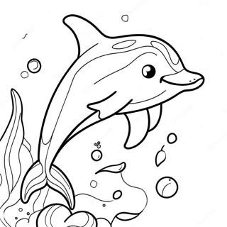 Lisa Frank Colorful Dolphin Coloring Page 172-141