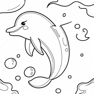 Lisa Frank Colorful Dolphin Coloring Page 172-144