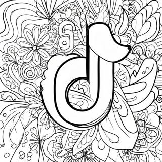 Tiktok Logo Coloring Page 1731-1433