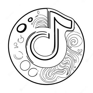 Tiktok Logo Coloring Page 1731-1435