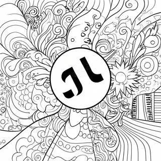 Tiktok Logo Coloring Page 1731-1436