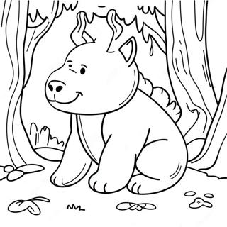 Wild Thing Max In A Forest Coloring Page 17320-13962