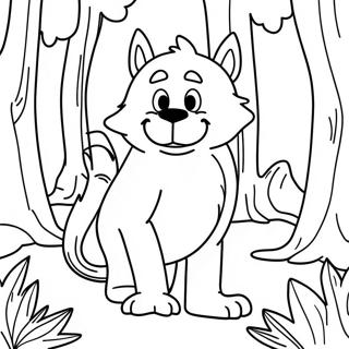 Wild Thing Max In A Forest Coloring Page 17320-13963