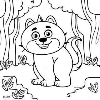 Wild Thing Max In A Forest Coloring Page 17320-13964