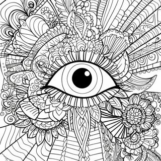 Intricate Eye Mandala Coloring Page 17339-13969