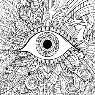 Intricate Eye Mandala Coloring Page 17339-13970