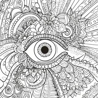 Intricate Eye Mandala Coloring Page 17339-13971