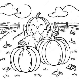 Pumpkin Patch Coloring Page 1741-1431