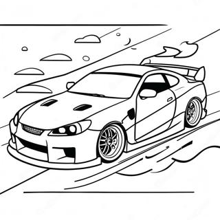 Drift Car Racing Coloring Page 17439-14050