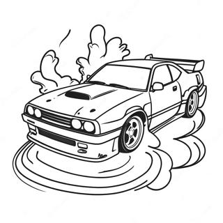 Drift Car Racing Coloring Page 17439-14052