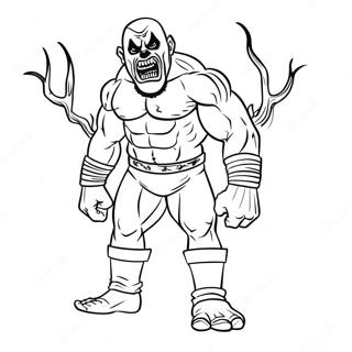 The Fiend Wwe Coloring Page 17459-14070