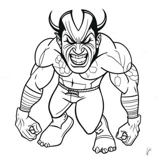 The Fiend Wwe Coloring Page 17459-14072