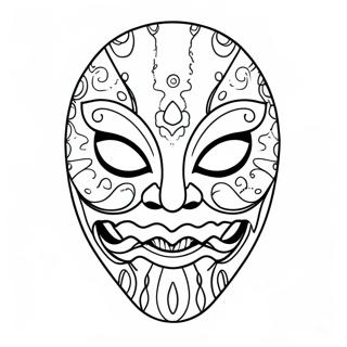 The Fiend Mask Coloring Page 17460-14074