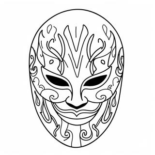 The Fiend Mask Coloring Page 17460-14075