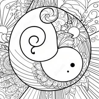 Yin Yang Symbol Coloring Page 17469-14081