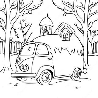 January Winter Wonderland Coloring Page 17489-14094