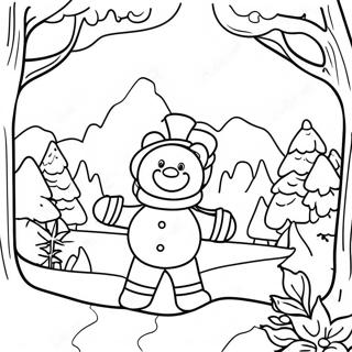 January Winter Wonderland Coloring Page 17489-14095