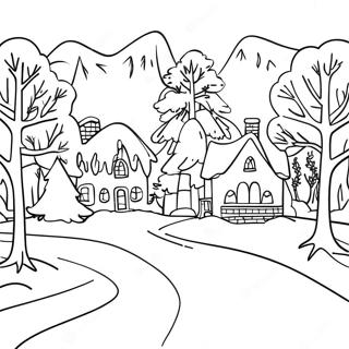 January Winter Wonderland Coloring Page 17489-14096