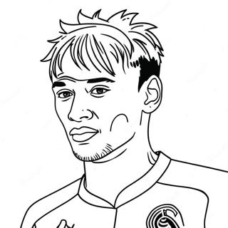 Neymar Psg Coloring Page 17499-14099