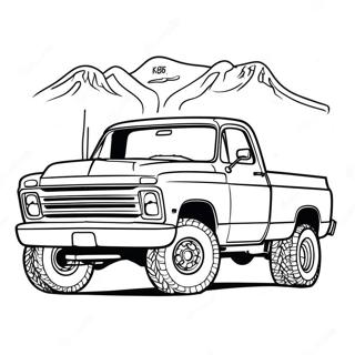 Chevy Truck Coloring Page 1751-1444