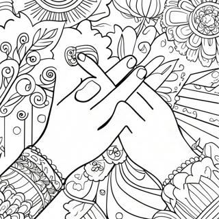 Hands Coloring Page 17549-14142