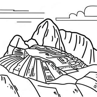 Colorful Machu Picchu Coloring Page 17560-14154