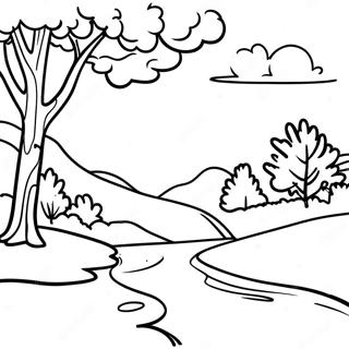 Beautiful Tennessee Landscape Coloring Page 17570-14167