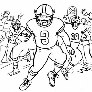 Exciting College Football Game Coloring Page 17600-14181