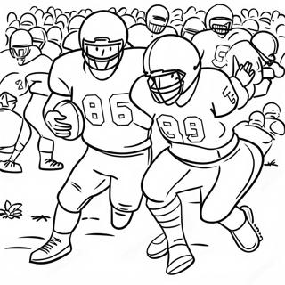 Exciting College Football Game Coloring Page 17600-14182