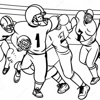 Exciting College Football Game Coloring Page 17600-14184