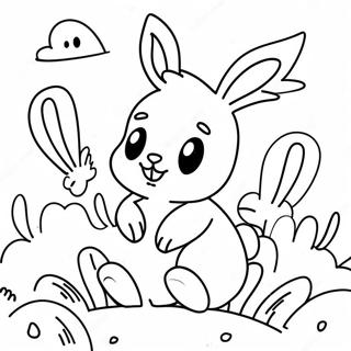 Sunny Bunnies Coloring Pages