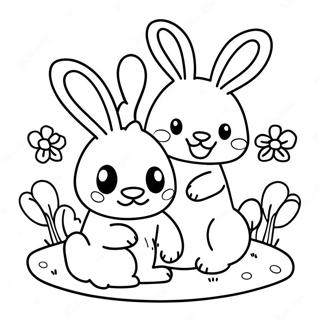 Sunny Bunnies Coloring Page 17629-14202