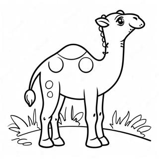 Cute Baby Camel Coloring Page 17640-14213