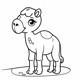 Cute Baby Camel Coloring Page 17640-14214