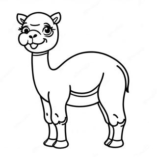 Cute Baby Camel Coloring Page 17640-14216