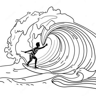 Surfing Coloring Pages