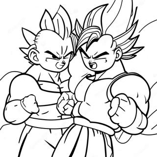 Vegito Vs Majin Buu Coloring Page 17680-14249