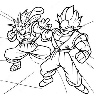 Vegito Vs Majin Buu Coloring Page 17680-14251